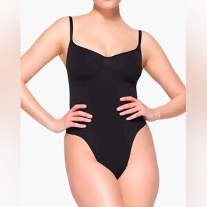 SKIMS Black Sculpting Bodysuit